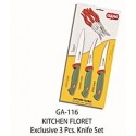Glare Kitchen Knife Set Floret Exclusive 3 Pcs.