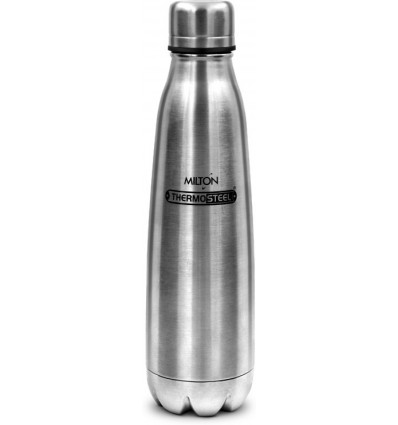 Milton Apex 500 Thermosteel Hot & Cold Water Bottle, 500 ml, Silver