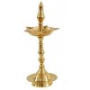 Vexclusive Brass Puja Oil Diya Lamp Engraved Design Deepak Pooja Article Kerela Dia - Set of 2