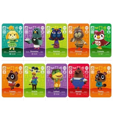 Animal Crossing Amibbo Codes Nfc Set