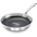 Prestige Tri-Ply Honey Comb Stainless Steel Fry Pan with Lid, 200ml, Silver sku code 36819