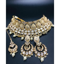 Kundan zercon fusion set for formal occasion Party/Function for Women and Girls