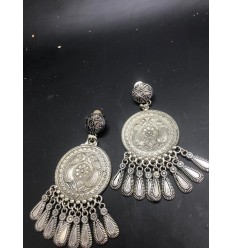 Silver peacock earrings for Women/Girls
