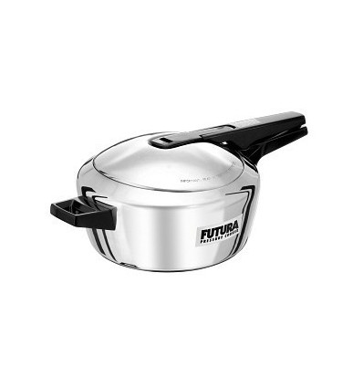 Hawkins Futura Stainless Steel 4 L Pressure Cooker with Induction Bottom (Stainless Steel)