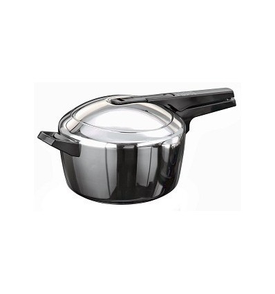 Hawkins Futura Stainless Steel Induction Compatible 5.5 L Pressure Cooker with Induction Bottom