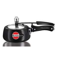 Hawkins CB15 Hard Anodised Pressure Cooker, 1.5-Liter, Contura Black