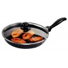 Hawkins Futura Non-Stick Frying Pan With Glass Lid, 26cm Black