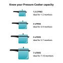Futura Hawkins 3-Litre Hard Anodized Induction Compatible Pressure Cooker, Small, Black
