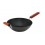 Futura Hawkins IQ-73 Nonstick Wok Stir Fry/Deep Fry Pan with 2 Stay Cool Rosewood Handles, 11.5", Black