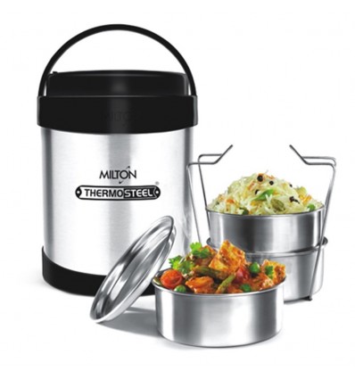 Milton Thermosteel Royal 3 Tiffin Lunch Box Stainless Steel