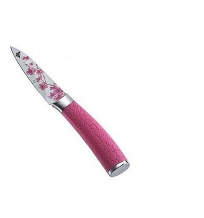 Prestige Floral Stainless Steel Paring Knife, Pink