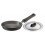 Hawkins Futura Hard Anodised Frying Pan With Lid, 18cm Black
