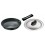 Hawkins Futura Hard Anodised Frying Pan With Steel Lid, 22cm Black