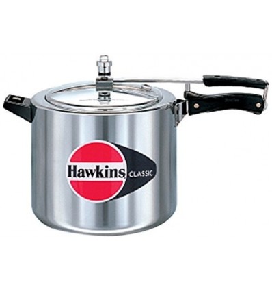 Hawkins Classic CL10 10 L Aluminum Pressure Cooker, Medium, Silver