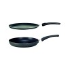 Prestige Omega Select Plus Twin Pack Of Cookware Set Including Professional Non Stick Pre-Seasoned Round Griddle Tava and Fry Pa